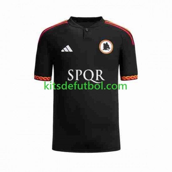 AS Roma Hombre Camiseta alternativa 2023-2024 Manga Corta