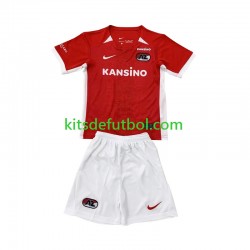 Equipación completa Niño AZ Alkmaar Camiseta de local 2024-2025 Manga Corta