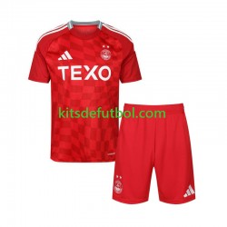 Equipación completa Niño Aberdeen Camiseta de local 2024-2025 Manga Corta