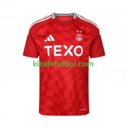 Aberdeen Hombre Camiseta Rojo de local 2024-2025 Manga Corta