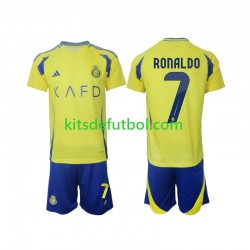 Equipación completa Niño Al Nassr Cristiano Ronaldo 7 Camiseta de local 2024-2025 Manga Corta