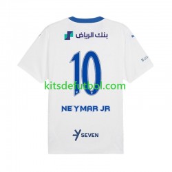 Al-Hilal Neymar JR 10 Hombre Camiseta de visitante 2024-2025 Manga Corta