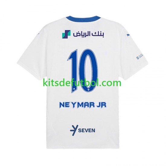 Al-Hilal Neymar JR 10 Hombre Camiseta de visitante 2024-2025 Manga Corta