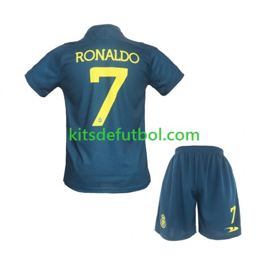 Equipación completa Niño Al-Ittihad FC Ronlado 7 Camiseta de visitante 2022-2023 Manga Corta