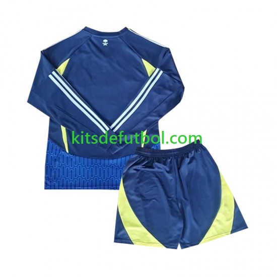Equipación completa Niño Al-Nassr Camiseta de visitante 2024-2025 Manga Larga