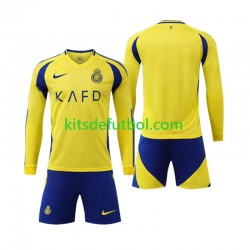 Equipación completa Niño Al-Nassr Camiseta de local 2024-2025 Manga Larga
