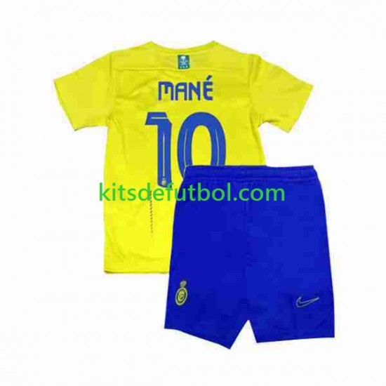 Equipación completa Niño Al-Nassr Mane 10 Camiseta de local 2023-2024 Manga Corta