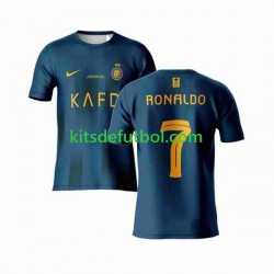 Al-Nassr Ronaldo 7 Hombre Camiseta de visitante 2023-2024 Manga Corta