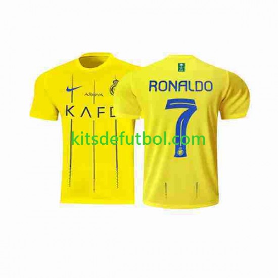 Al-Nassr Ronaldo 7 Hombre Camiseta de local 2023-2024 Manga Corta