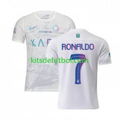 Al-Nassr Ronaldo 7 Hombre Camiseta alternativa 2023-2024 Manga Corta