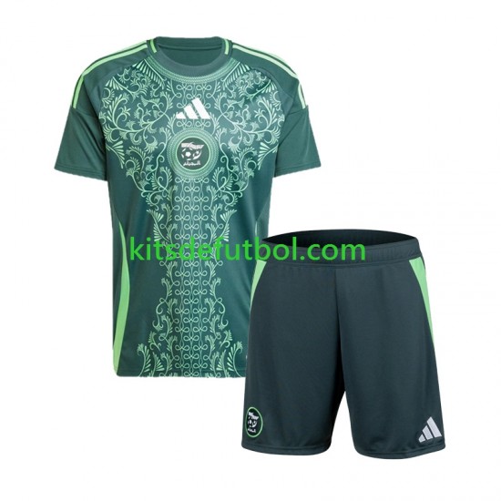 Equipación completa Niño Argelia Camiseta de visitante 2024-2025 Manga Corta