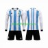 Equipación completa Niño Argentina 3 Stars World Cup 2022 Camiseta de local Manga Larga