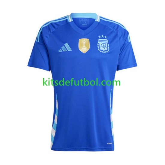 Argentina Copa America 2024 Hombre Camiseta de visitante Manga Corta