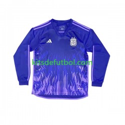 Argentina World Cup 2022 Hombre Camiseta de visitante Manga Larga