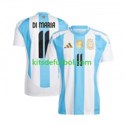 Argentina Di Maria 11 Copa America 2024 Hombre Camiseta de local Manga Corta