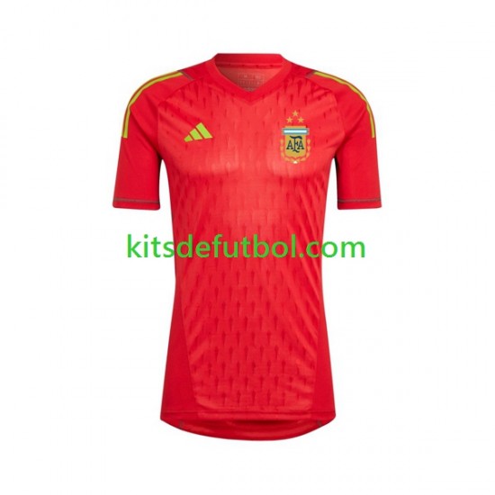 Argentina Portero World Cup 2022 Hombre Camiseta de visitante Manga Corta