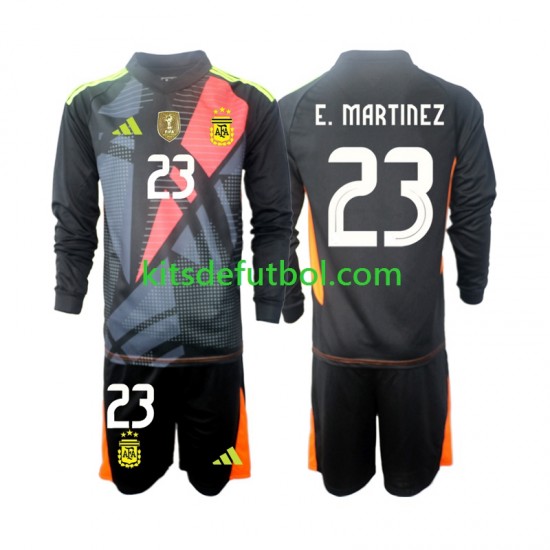Equipación completa Niño Argentina Portero Emiliano Martinez 23 2024 Camiseta de local Manga Larga