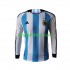 Argentina World Cup 2022 Hombre Camiseta de local Manga Larga