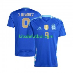 Argentina Julian Alvarez 9 Copa America 2024 Hombre Camiseta de visitante Manga Corta