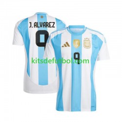 Argentina Julian Alvarez 9 Copa America 2024 Hombre Camiseta de local Manga Corta