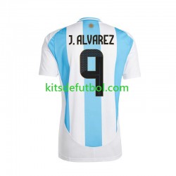 Argentina Julian Alvarez 9 Copa America 2024 Hombre Camiseta de local Manga Corta