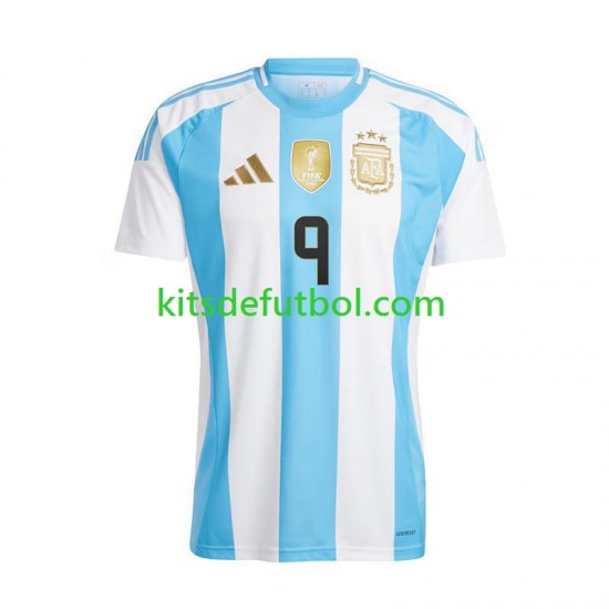 Argentina Julian Alvarez 9 Copa America 2024 Hombre Camiseta de local Manga Corta