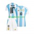 Equipación completa Niño Argentina Lionel Messi 10 Copa America 2024 Camiseta de local Manga Corta