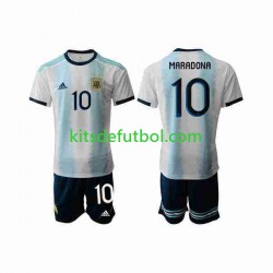 Equipación completa Niño Argentina Maradona 10 2019-2020 Camiseta de local Manga Corta