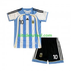 Equipación completa Niño Argentina Maradona 10 Retro 2006 Camiseta de local Manga Corta
