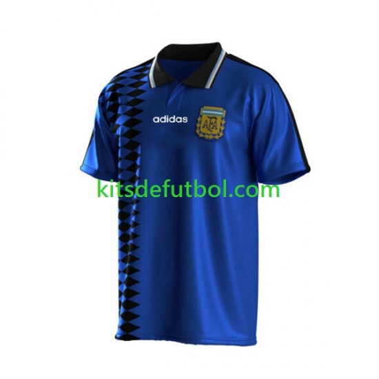 Argentina Retro 1994 Hombre Camiseta de visitante Manga Corta