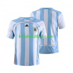 Argentina Retro 2006 Hombre Camiseta de local Manga Corta