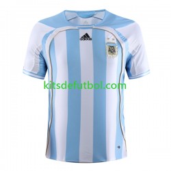 Argentina Retro 2006 Hombre Camiseta de local Manga Corta