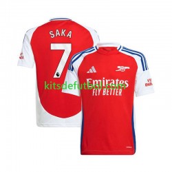 Arsenal Bukayo Saka 7 Hombre Camiseta Rojo de local 2024-2025 Manga Corta