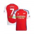 Arsenal Bukayo Saka 7 Hombre Camiseta Rojo de local 2024-2025 Manga Corta