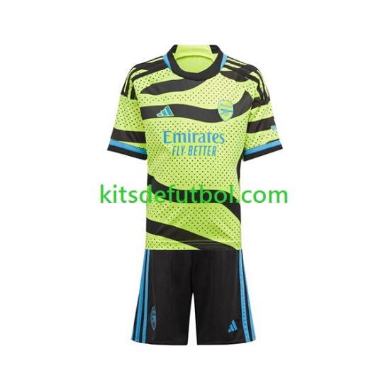 Equipación completa Niño Arsenal Camiseta de visitante 2023-2024 Manga Corta