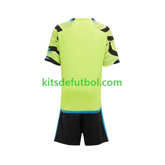 Equipación completa Niño Arsenal Camiseta de visitante 2023-2024 Manga Corta