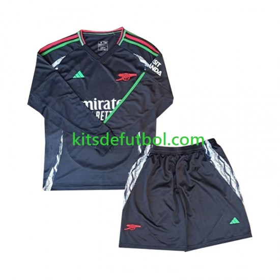 Equipación completa Niño Arsenal Camiseta de visitante 2024-2025 Manga Larga