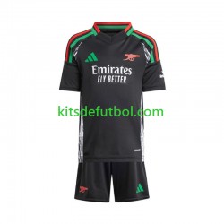Equipación completa Niño Arsenal Camiseta de visitante 2024-2025 Manga Corta