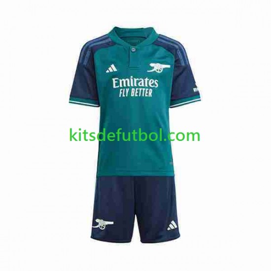 Equipación completa Niño Arsenal Camiseta alternativa 2023-2024 Manga Corta