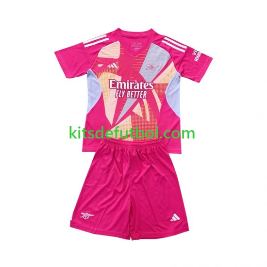 Equipación completa Niño Arsenal Portero Camiseta de visitante 2024-2025 Manga Corta