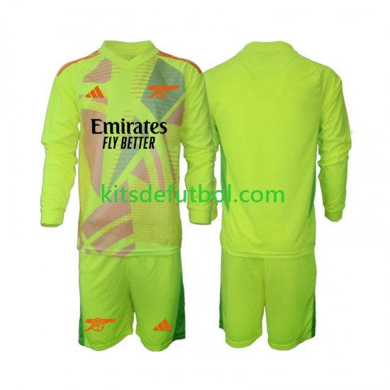 Equipación completa Niño Arsenal Portero Camiseta de local 2024-2025 Manga Larga