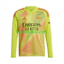 Arsenal Portero Hombre Camiseta Amarillo de local 2024-2025 Manga Larga