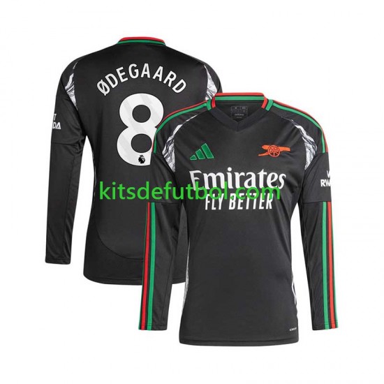 Arsenal Martin Odegaard 8 Hombre Camiseta de visitante 2024-2025 Manga Larga