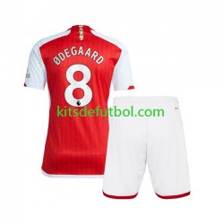 Equipación completa Niño Arsenal Martin Odegaard 8 Camiseta de local 2023-2024 Manga Corta