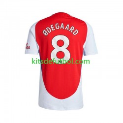 Arsenal Martin Odegaard 8 Hombre Camiseta Rojo de local 2024-2025 Manga Corta