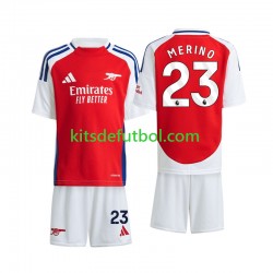 Equipación completa Niño Arsenal Merino 23 Camiseta de local 2024-2025 Manga Corta