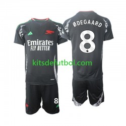Equipación completa Niño Arsenal Odegaard 8 Camiseta de visitante 2024-2025 Manga Corta