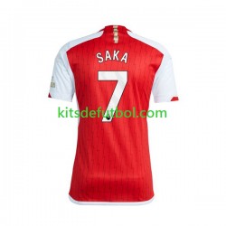 Arsenal Saka 7 Hombre Camiseta de local 2023-2024 Manga Corta