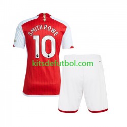 Equipación completa Niño Arsenal Smith Rowe 10 Camiseta de local 2023-2024 Manga Corta