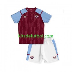 Equipación completa Niño Aston Villa Camiseta de local 2023-2024 Manga Corta